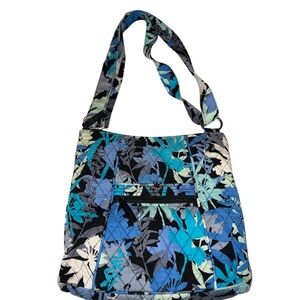 Vera Bradley Camo Floral Blue Hipster Crossbody
Shoulder Bag Purse